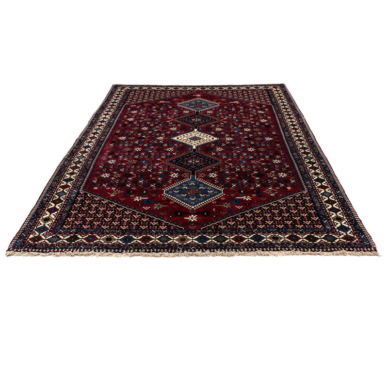 Yalameh Teppich 200x296cm - Perserteppich - dunkelrot