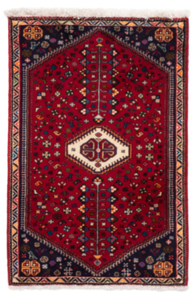 Abadeh Teppich 77x114cm - Perserteppich - dunkelrot