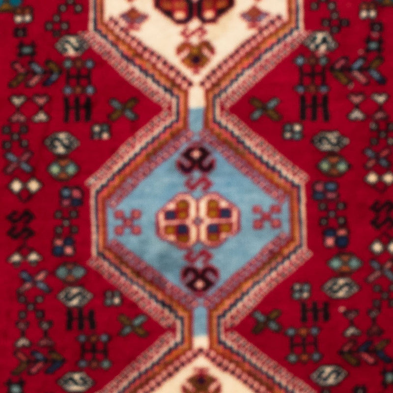 Abadeh Teppich 76x120cm - Perserteppich - dunkelrot