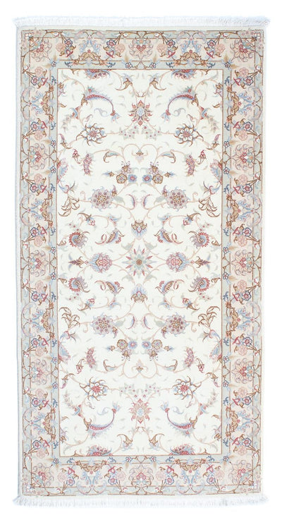 Täbriz - 50 Raj Teppich 100x198cm - Perserteppich - beige