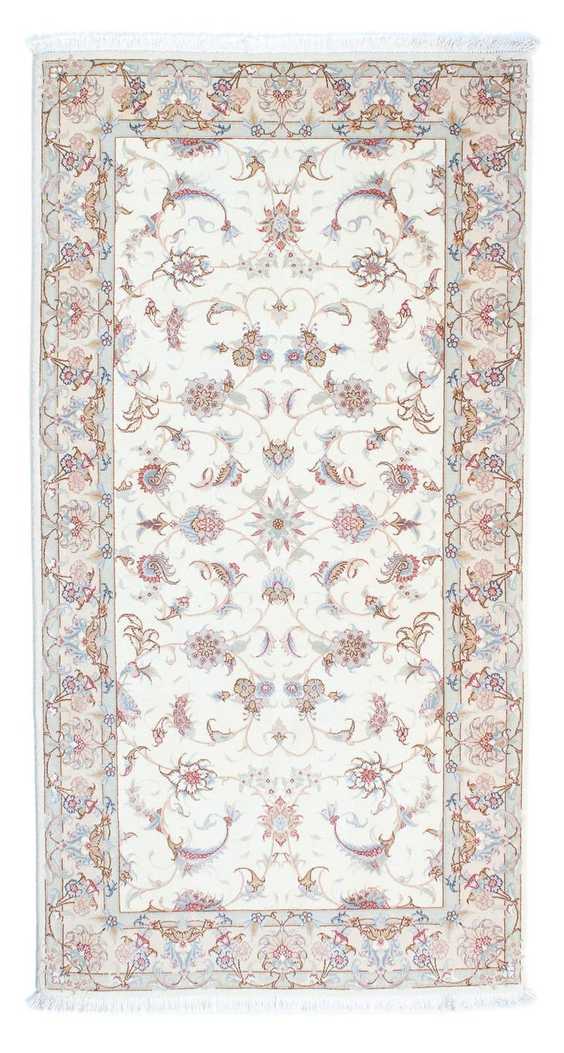 Täbriz - 50 Raj Teppich 100x198cm - Perserteppich - beige