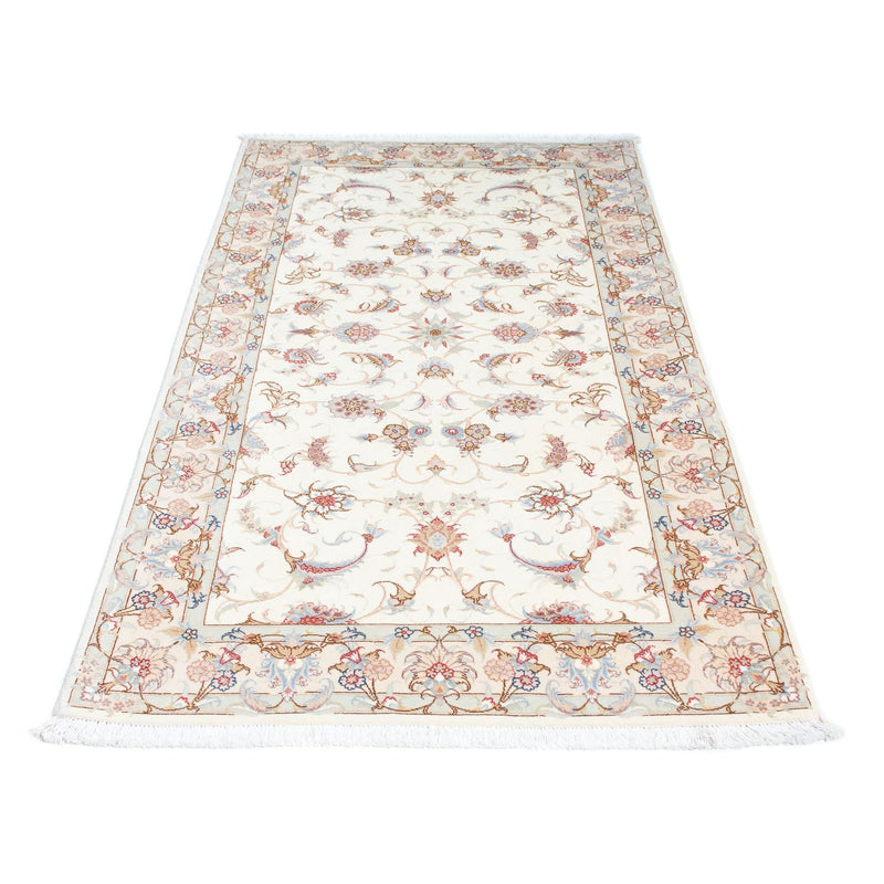 Täbriz - 50 Raj Teppich 100x198cm - Perserteppich - beige