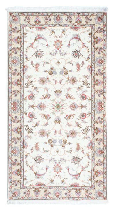 Täbriz - 50 Raj Teppich 100x196cm - Perserteppich - beige