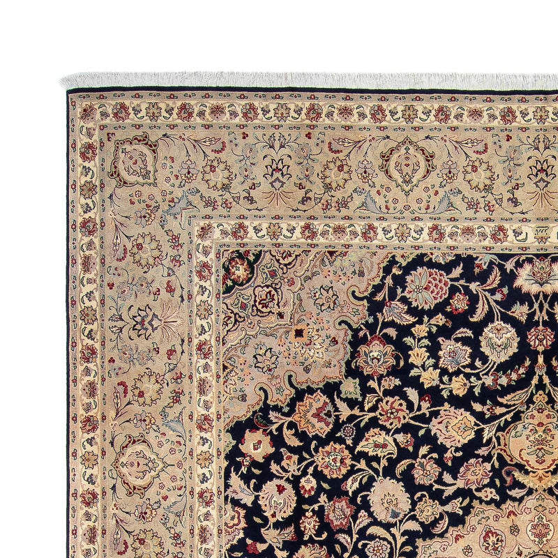 Täbriz - 50 Raj Teppich 300x338cm - Perserteppich - dunkelblau