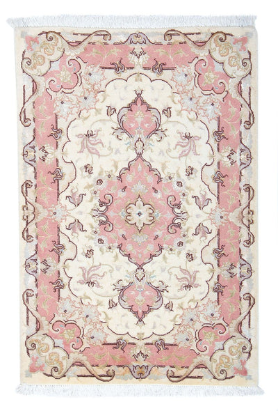Täbriz - 50 Raj Teppich 60x92cm - Perserteppich - beige
