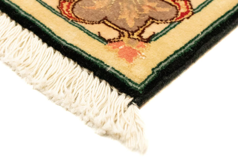 Täbriz - 50 Raj Teppich 73x120cm - Perserteppich - schwarz