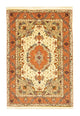 Perserteppich - Täbriz - Royal 101 x 150 cm Teppichbrücke - beige