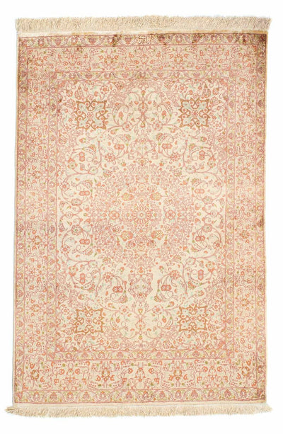 Ghom Teppich 98x146cm - Perserteppich - beige