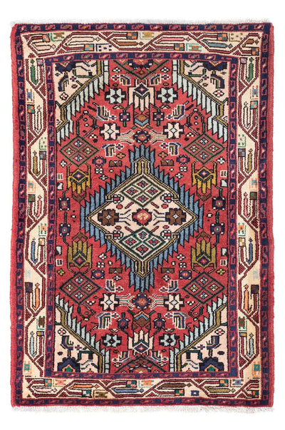 Hosseinabad Teppich 79x125cm - Perserteppich - rot