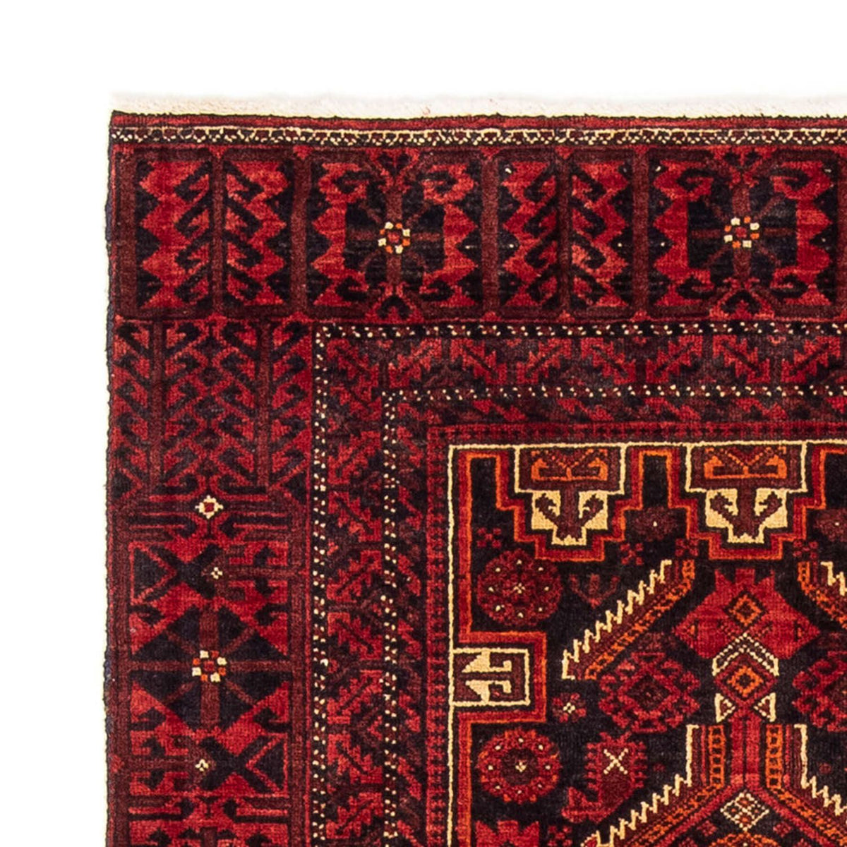 Belutsch Teppich 89x195cm - Perserteppich - dunkelrot