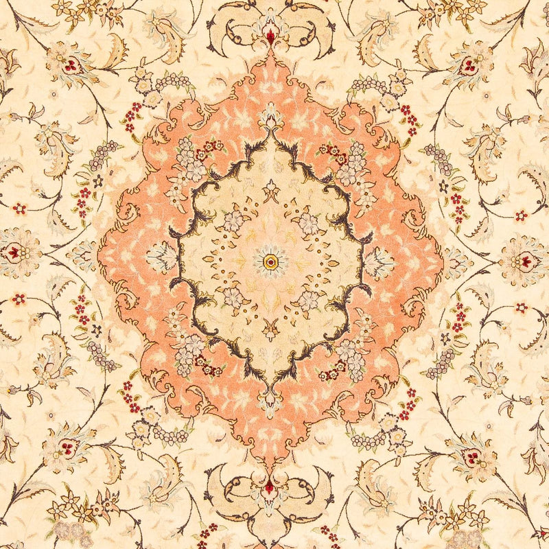 Täbriz - 50 Raj Teppich 196x302cm - Perserteppich - beige
