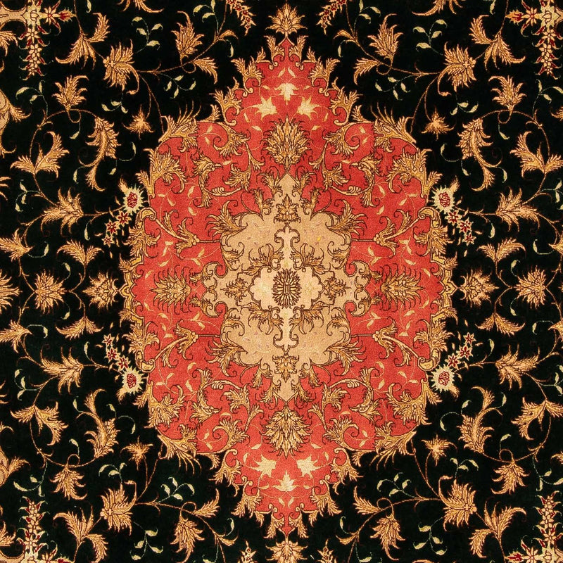 Täbriz - 50 Raj Teppich 198x300cm - Perserteppich - dunkelblau