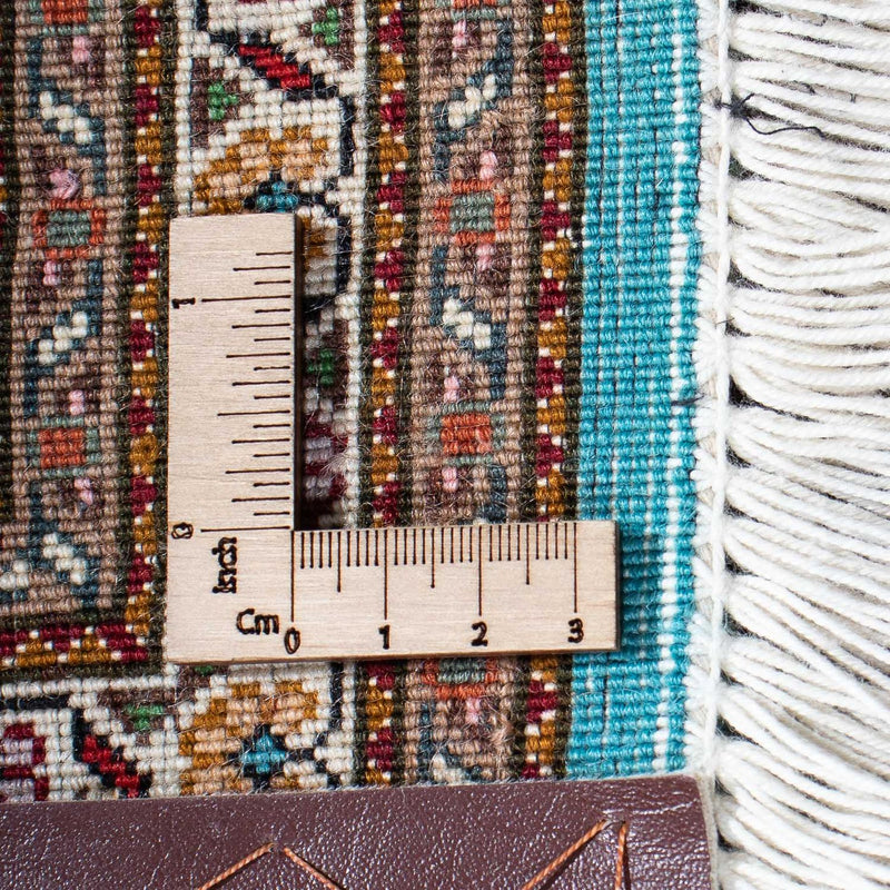Täbriz Teppich 150x202cm - Perserteppich - türkis
