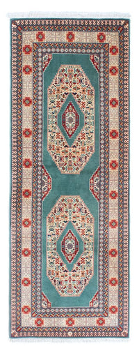 Täbriz - 50 Raj Teppich 70x187cm - Perserteppich - türkis – product image