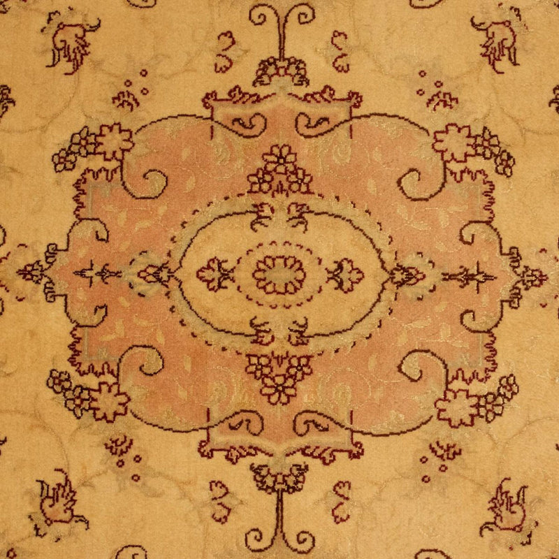 Täbriz - 50 Raj Teppich 100x150cm - Perserteppich - beige