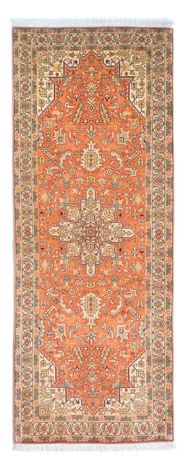 Täbriz - 50 Raj Teppich 80x216cm - Perserteppich - rost