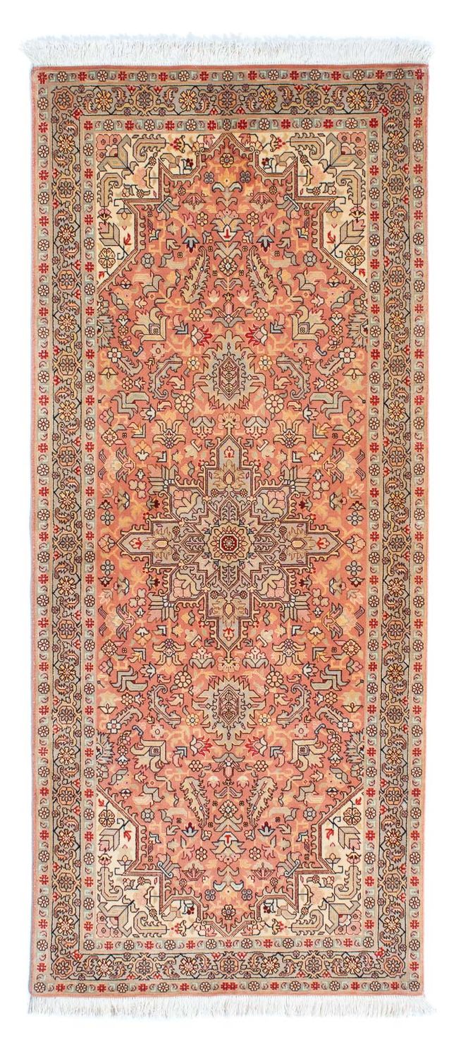 Täbriz - 50 Raj Teppich 82x206cm - Perserteppich - mehrfarbig