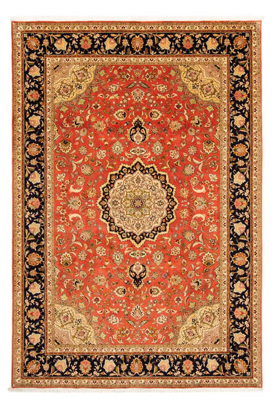 Täbriz - 50 Raj Teppich 203x295cm - Perserteppich - rost