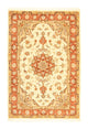 Täbriz - 50 Raj Teppich 103x154cm - Perserteppich - beige