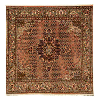 Täbriz Teppich 206x206cm - Perserteppich - braun