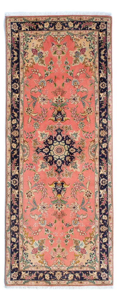 Täbriz - 50 Raj Teppich 80x198cm - Perserteppich - hellrot