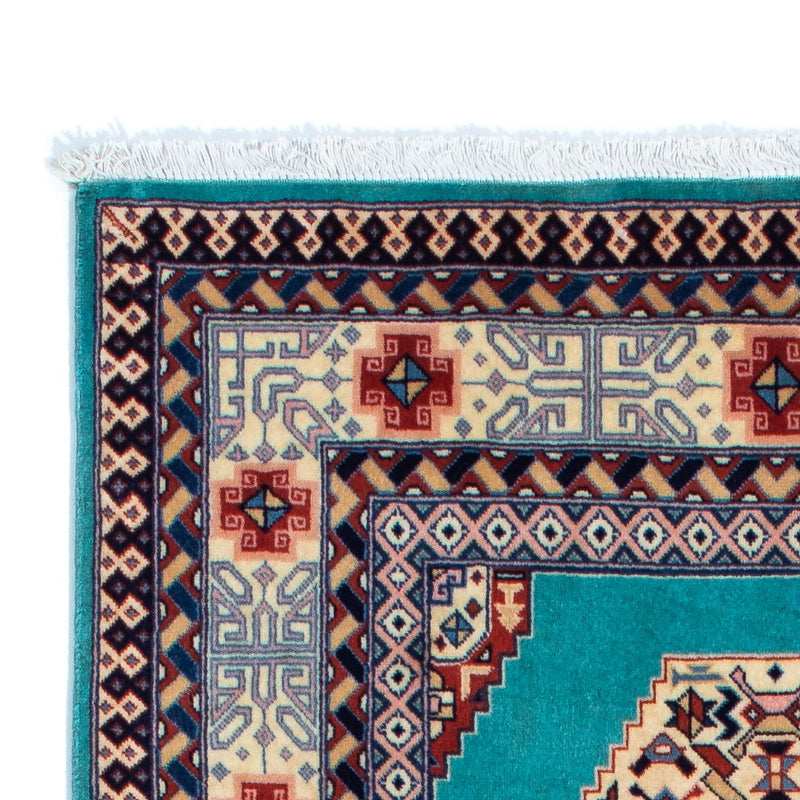 Täbriz - 50 Raj Teppich 76x180cm - Perserteppich - blau