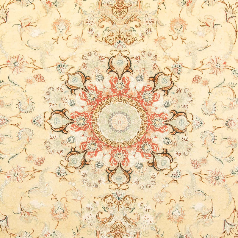 Täbriz - 50 Raj Teppich 198x307cm - Perserteppich - beige