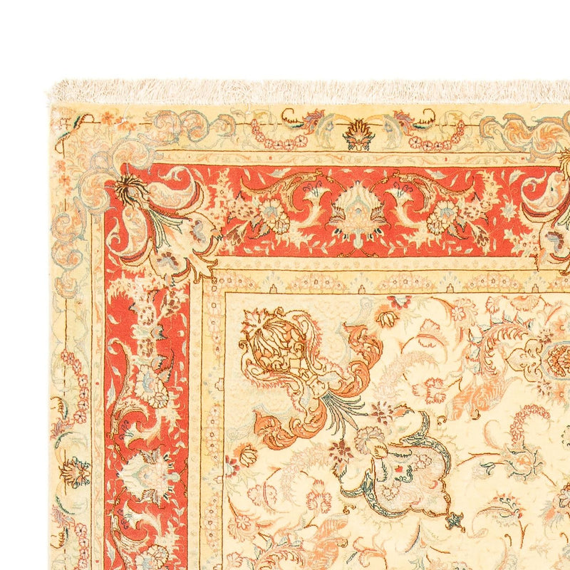 Täbriz - 50 Raj Teppich 198x307cm - Perserteppich - beige