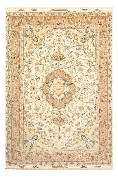 Täbriz - 50 Raj Teppich 204x297cm - Perserteppich - beige