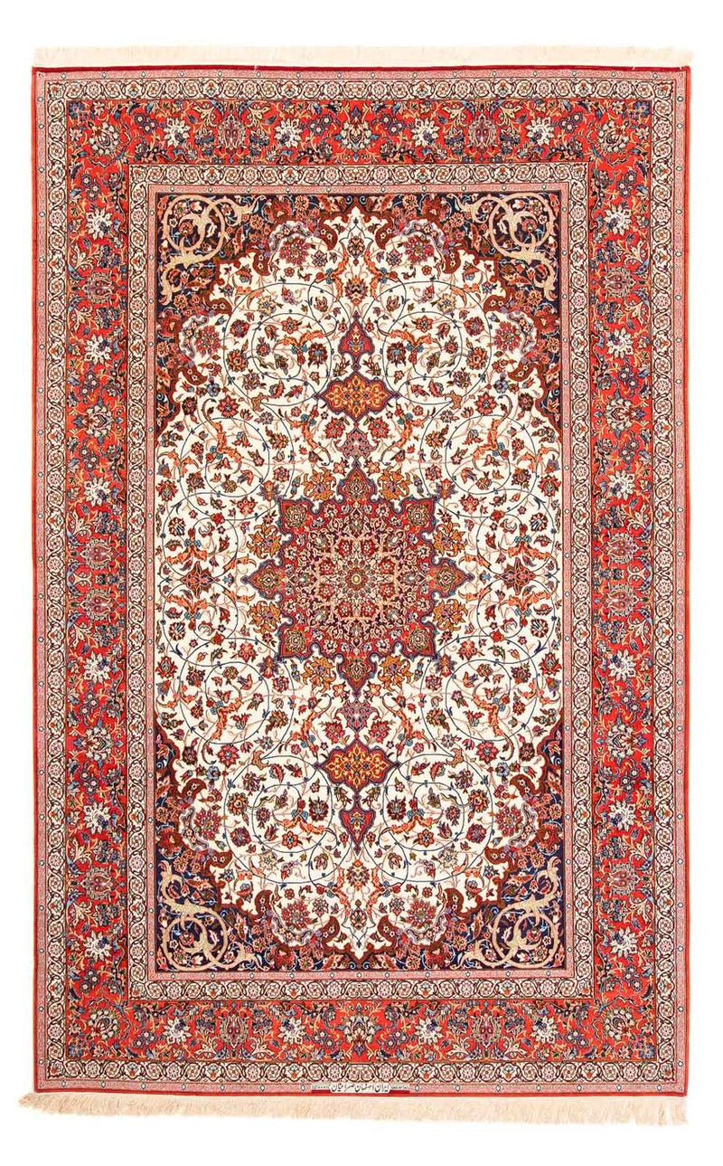 Isfahan Teppich 208x310cm - Perserteppich - rot