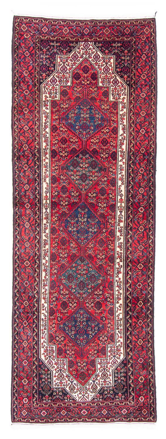 Senneh Teppich 114x352cm - Perserteppich - rot