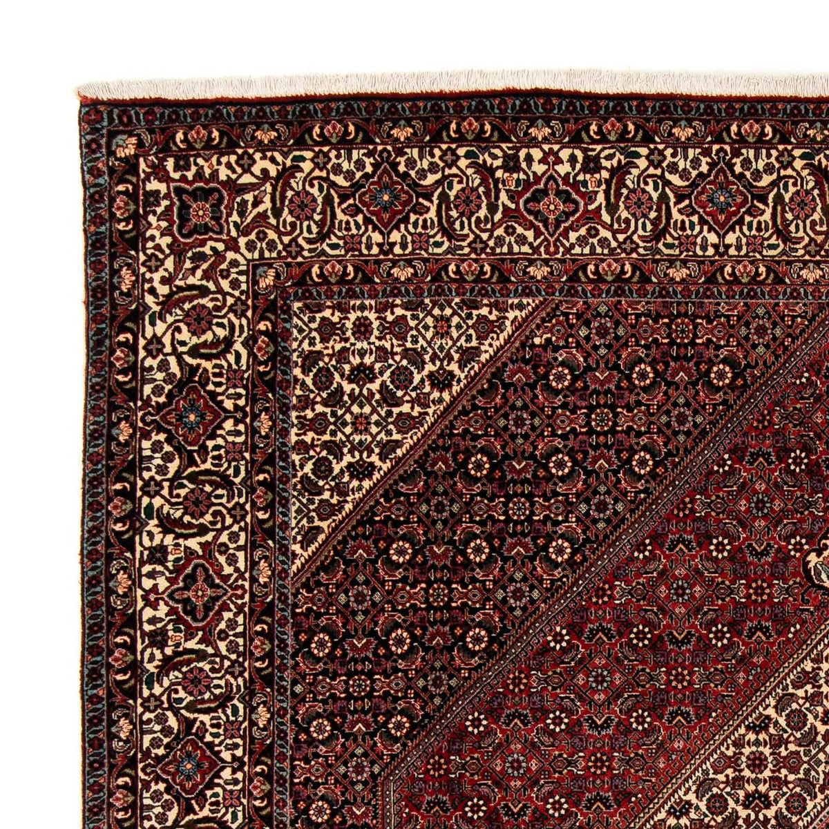 Bidjar Teppich 202x251cm - Perserteppich - dunkelrot