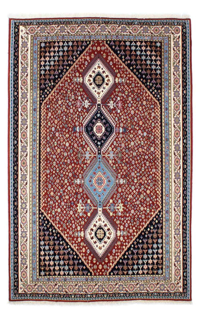 Kaschkuli Teppich 139x225cm - Perserteppich - dunkelrot