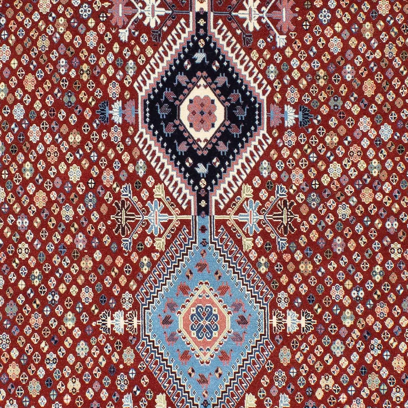 Kaschkuli Teppich 139x225cm - Perserteppich - dunkelrot