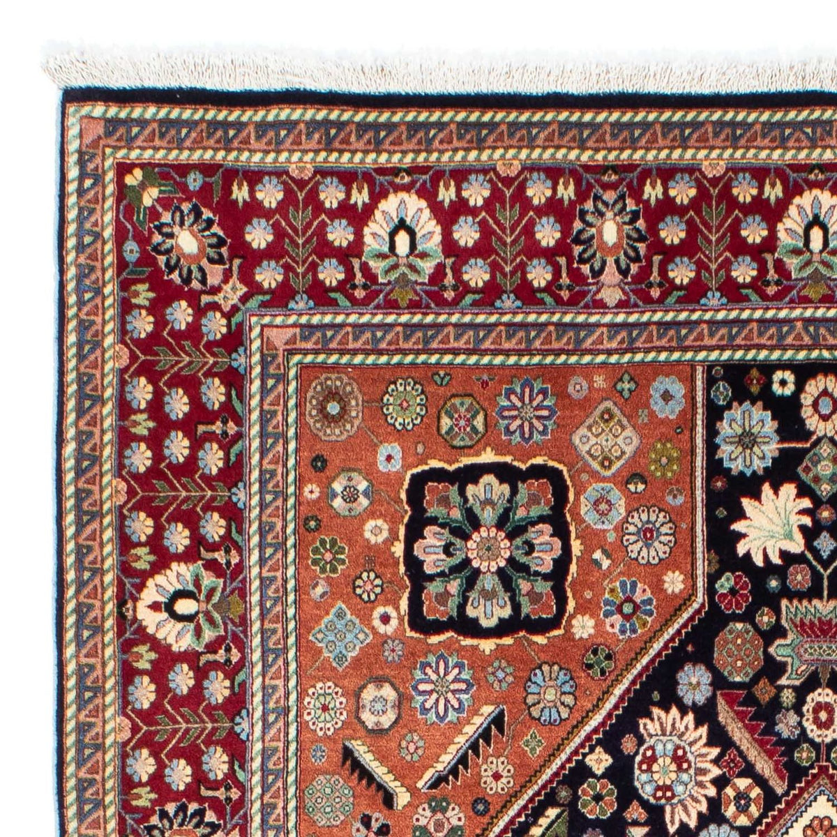 Kaschkuli Teppich 141x213cm - Perserteppich - dunkelblau