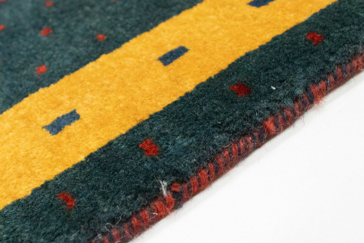 Loribaft Teppich Perser 102x143cm - Orientteppich - grün