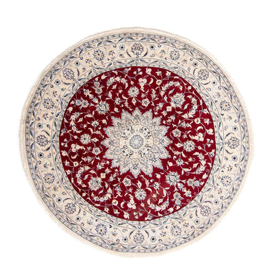 Nain Teppich 253x253cm - Perserteppich - dunkelrot