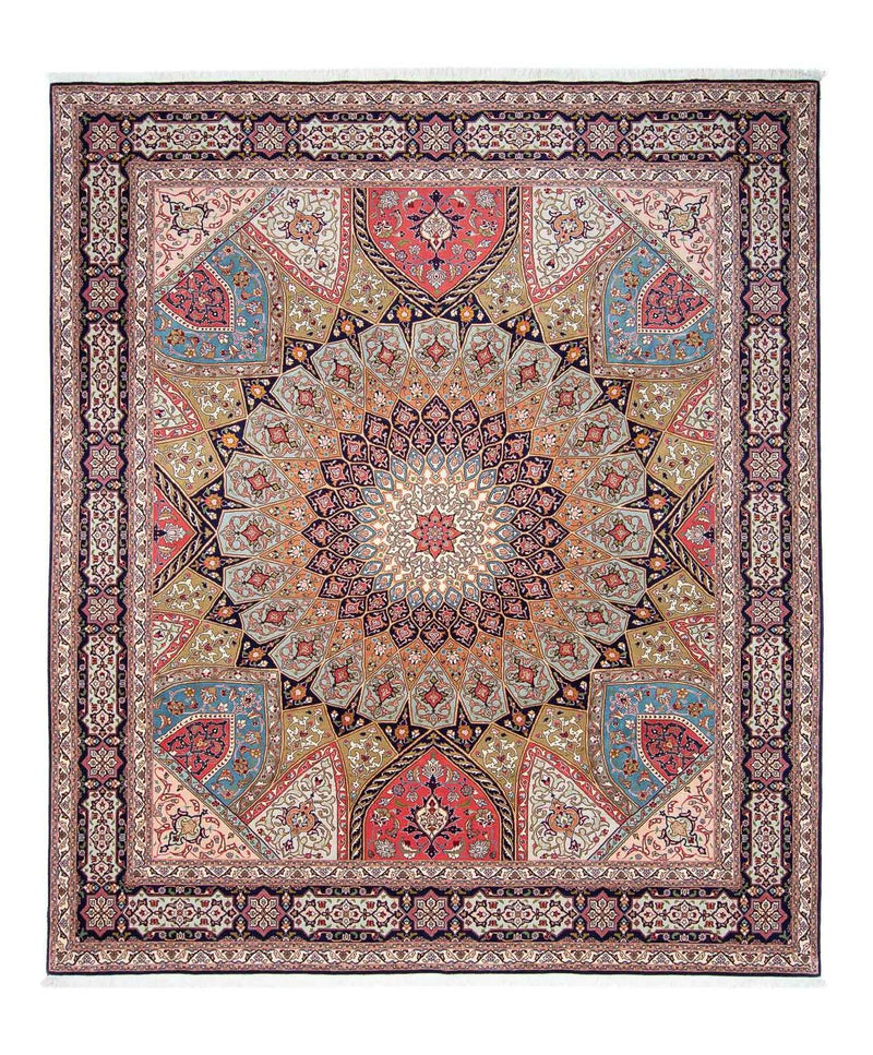 Täbriz - 50 Raj Teppich 257x307cm - Perserteppich - mehrfarbig