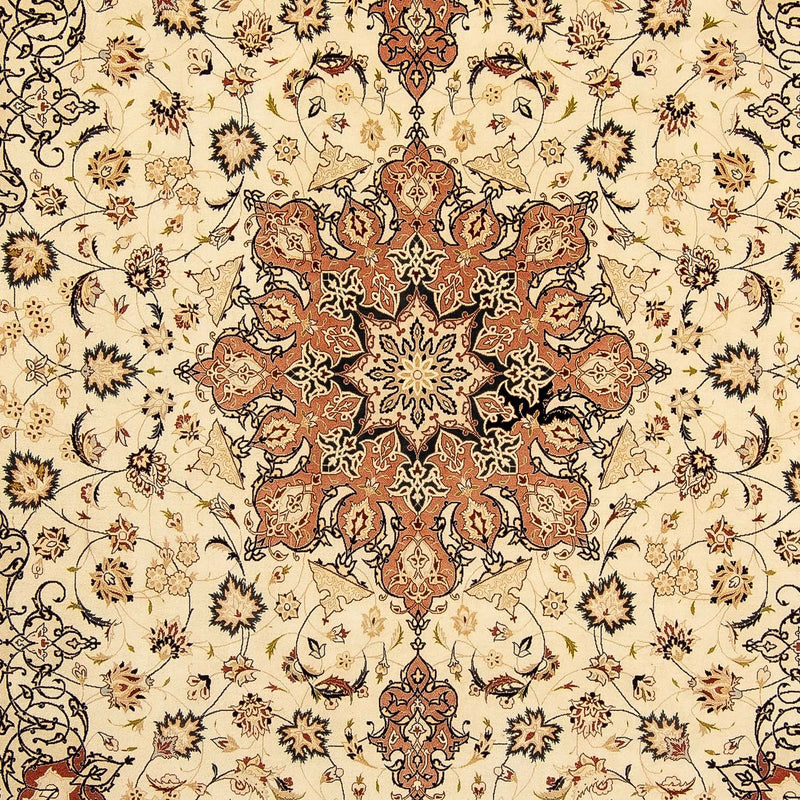 Täbriz - 50 Raj Teppich 254x352cm - Perserteppich - beige