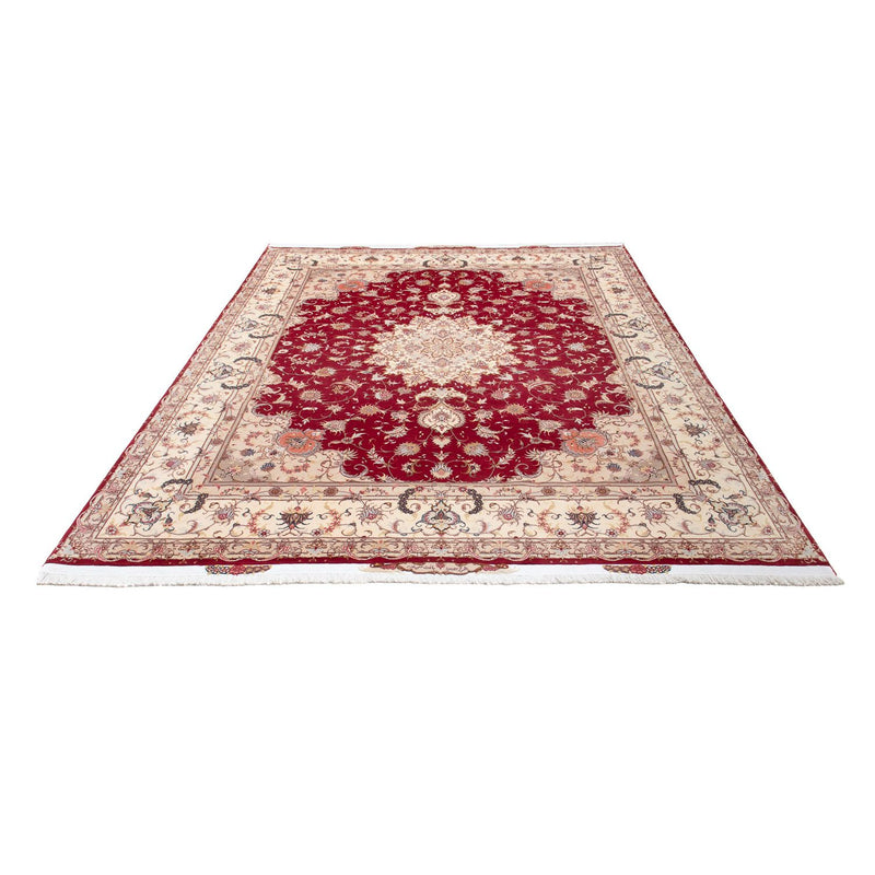 Täbriz - 50 Raj Teppich 253x305cm - Perserteppich - dunkelrot