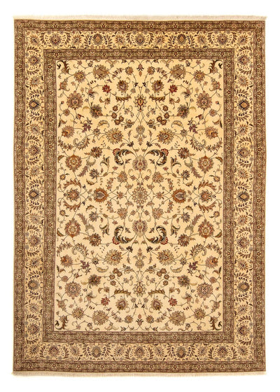Täbriz - 50 Raj Teppich 252x364cm - Perserteppich - beige