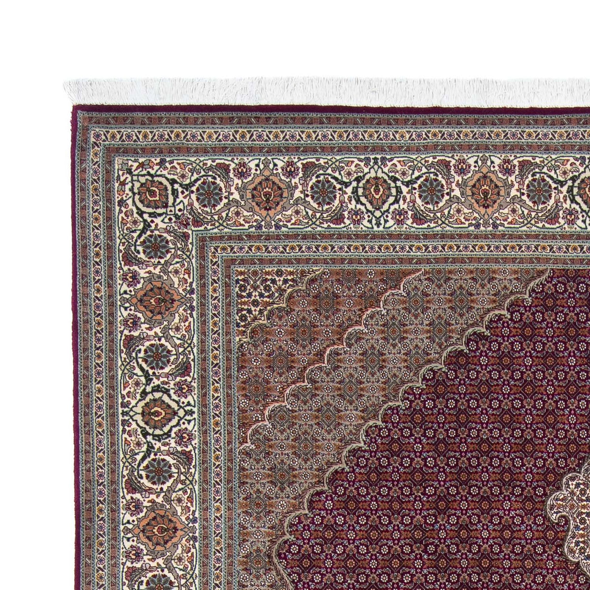 Täbriz Teppich 203x302cm - Perserteppich - rot