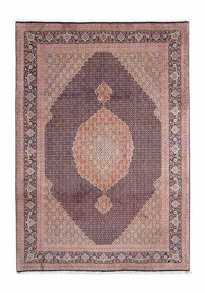 Täbriz Teppich 205x296cm - Perserteppich - dunkelblau