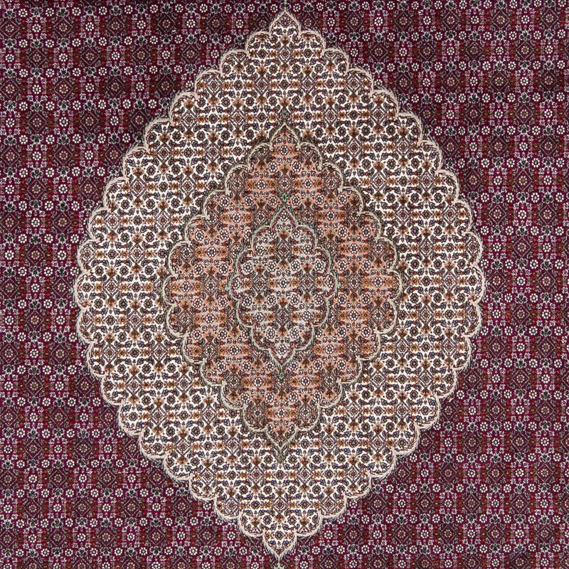 Täbriz Teppich 204x303cm - Perserteppich - dunkelrot