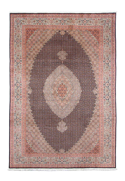 Täbriz Teppich 198x294cm - Perserteppich - dunkelblau