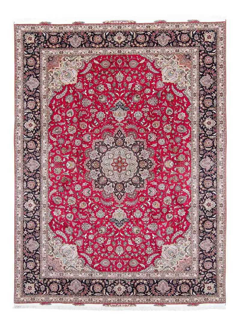 Täbriz - 50 Raj Teppich 250x350cm - Perserteppich - rot