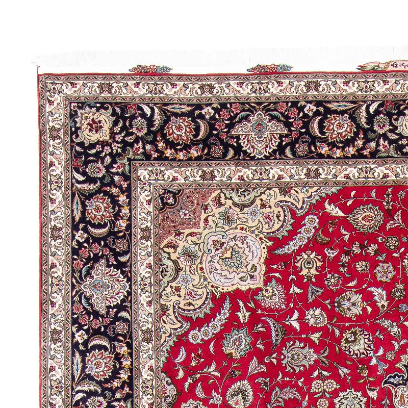 Täbriz - 50 Raj Teppich 250x350cm - Perserteppich - rot