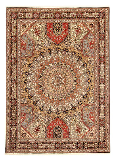 Täbriz - 50 Raj Teppich 252x360cm - Perserteppich - mehrfarbig