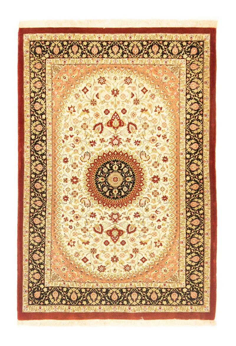 Ghom Teppich 107x154cm - Perserteppich - beige