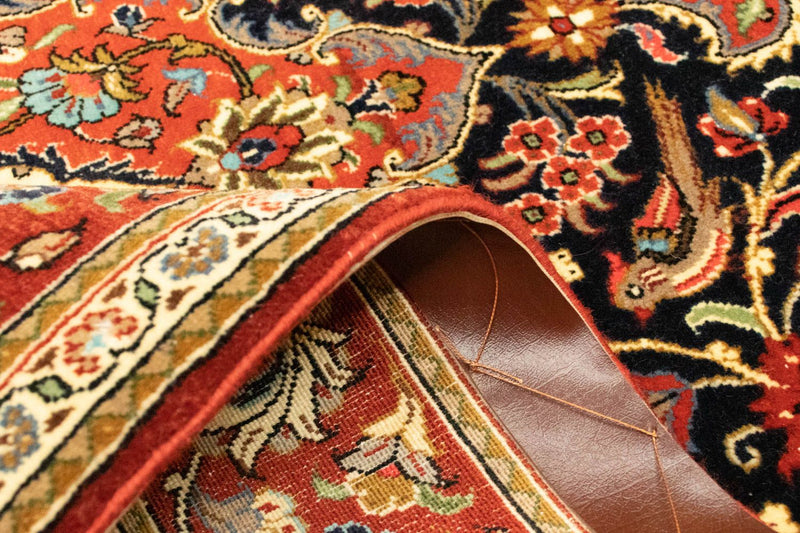 Ghom Teppich 102x152cm - Perserteppich - schwarz